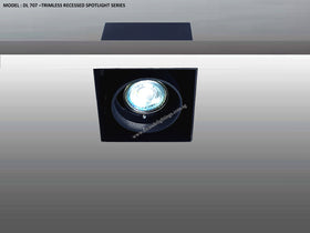 DL 707 TRIMLESS SERIES - ADJUSTABLE RECESSED LIGHTING (PAR16)