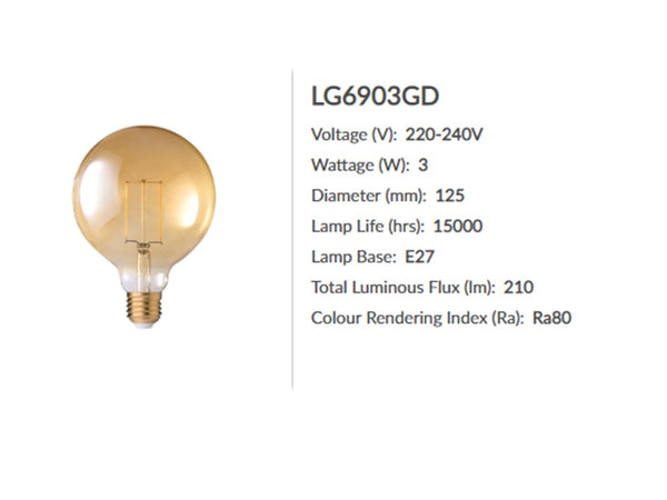 GOLD TURNABLE STICK PENDENT LAMP PL 17004 6L