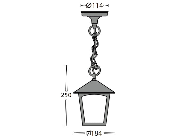 OUTDOOR LAMP HANGING 2352