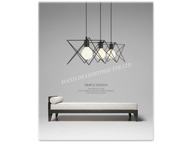 PENDANT LAMP 6568 (SINGLE OR 3 BULBS TYPE)