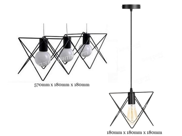PENDANT LAMP 6568 (SINGLE OR 3 BULBS TYPE)