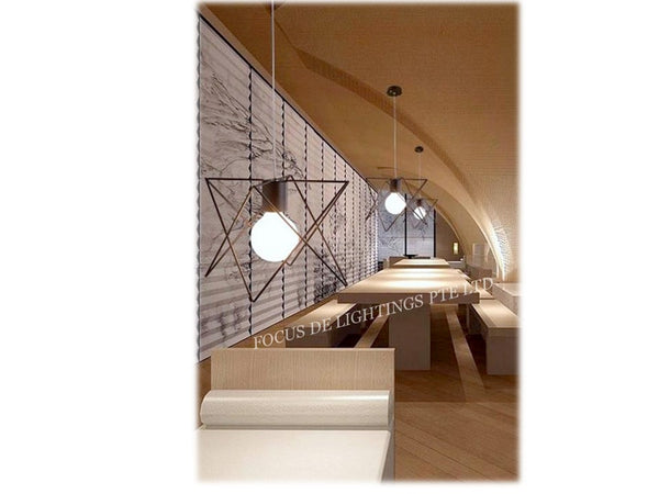 PENDANT LAMP 6568 (SINGLE OR 3 BULBS TYPE)