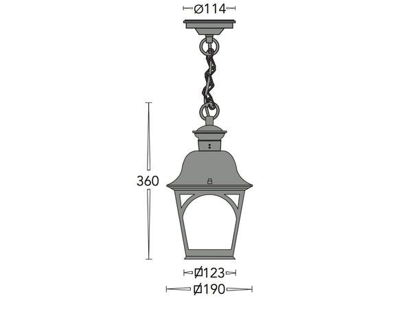 OUTDOOR LAMP HANGING 785 HG