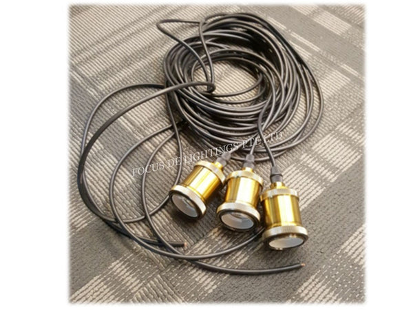 PENDENT LAMP VINTAGE E27 BRASS HOLDER