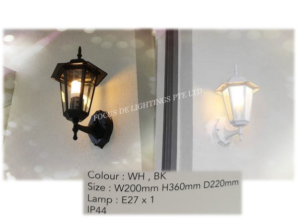 OUTDOOR LAMP WALL 420 (GLOSSY WHITE/ GLOSSY BLACK)