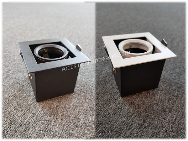 DL 661 SERIES RECESSED SPOTLIGHT -SQUARE (BLACK/WHITE)