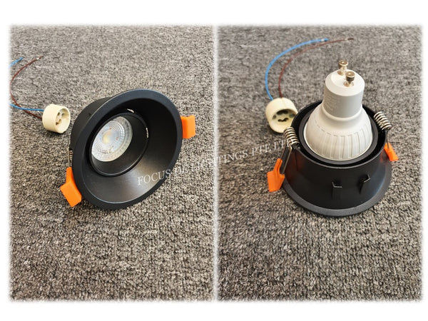 RECESSED SPOTLIGHT DEEPSET 80 -(ROUND/SQUARE) (BLACK/WHITE)