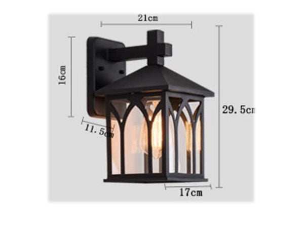 WALL LAMP 8339 E27 BOXY BLACK