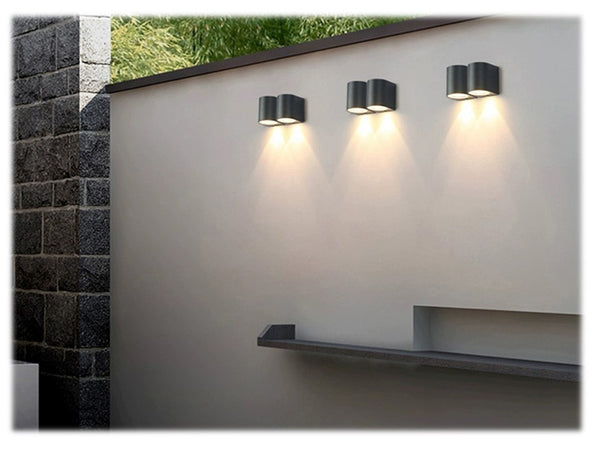 WALL LAMP 2202-SEMI CIRCLE (MATT BLACK OR MATT WHITE)