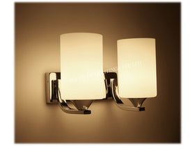 WALL LAMP GLASS 18076 TWIN BULBS