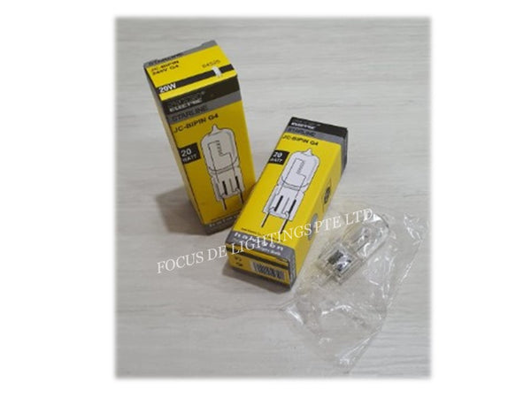 SAFER STARLINE JC BIPIN 240V 20W G4 HALOGEN BULB