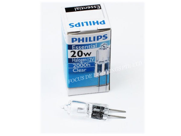 PHILIPS ESSENTIAL 12V HALOGEN G4 GU6.35 BULB (10W / 20W / 50W)