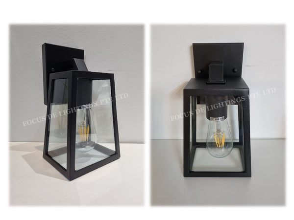 NORDIC WALL LAMP 1302 BLACK -E27