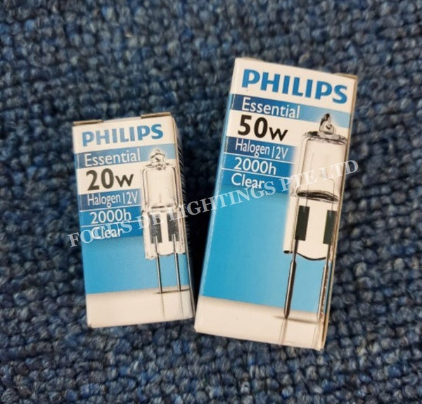 PHILIPS ESSENTIAL 12V HALOGEN G4 GU6.35 BULB (10W / 20W / 50W)