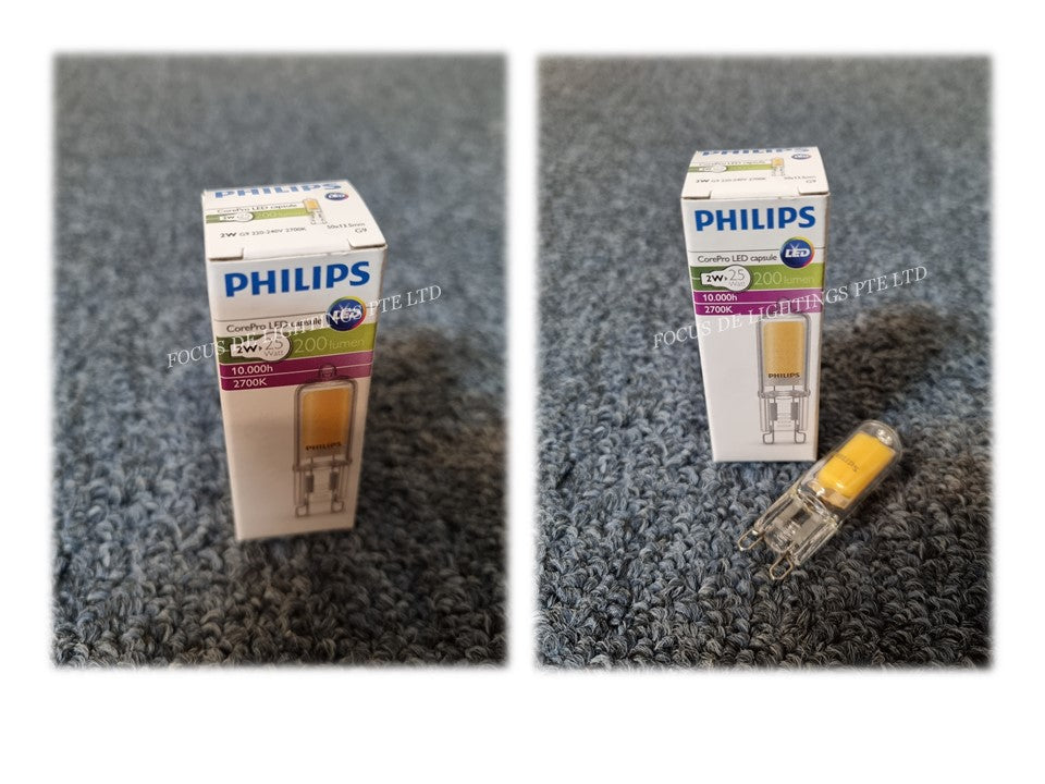 PHILIPS CorePro Ampoule LED G9 230V 3,2W(=40W) 400lm 2700K LEDcapsule -  303935