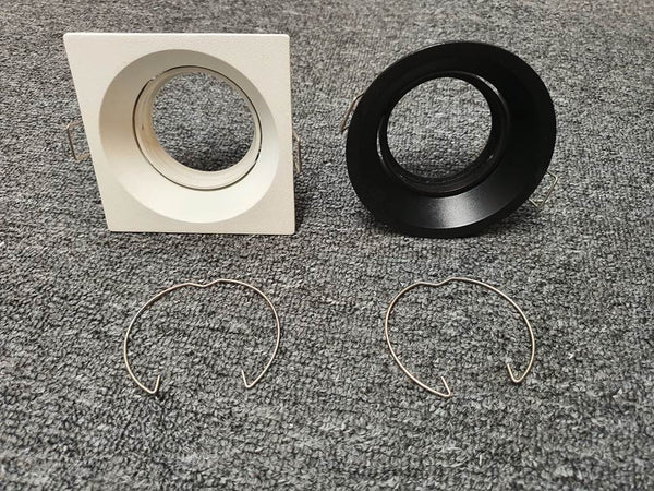 RECESSED SPOTLIGHT DEEPSET TS6508/TS6504  -ROUND SQUARE (BLACK/WHITE)