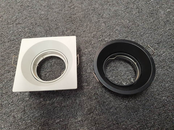 RECESSED SPOTLIGHT DEEPSET TS6508/TS6504  -ROUND SQUARE (BLACK/WHITE)