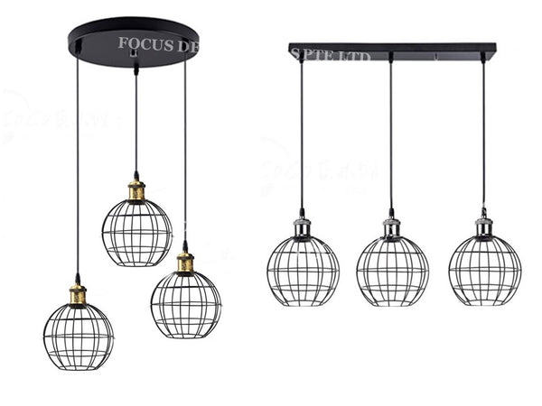 3L INDUSTRIAL PENDANT LAMP 0303 -GLOBE (ROUND OR STRAIGHT BASE)