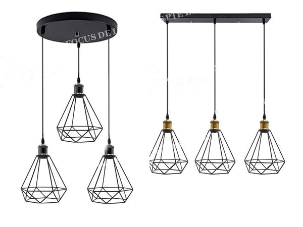 3L INDUSTRIAL PENDANT LAMP 0303 -PYRAMID (ROUND OR STRAIGHT BASE)