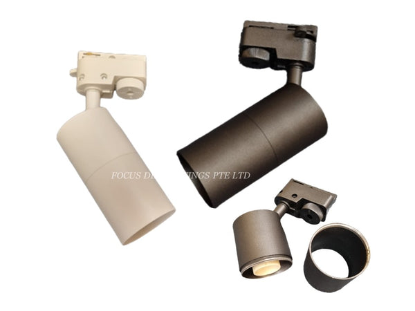 EASY REPLACE TRACKLIGHT (GU10) TL M010 -MATT WHITE / MATT BLACK