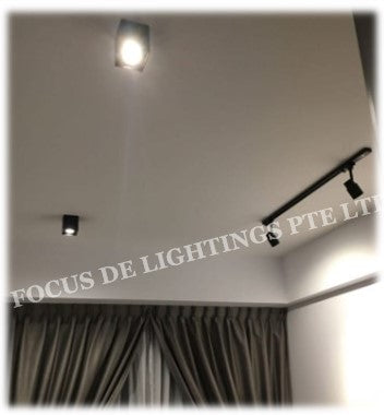 COMPACT CEILING LAMP FDL BOXY 910 (GU10) SINGLE/DOUBLE/TRIPLE