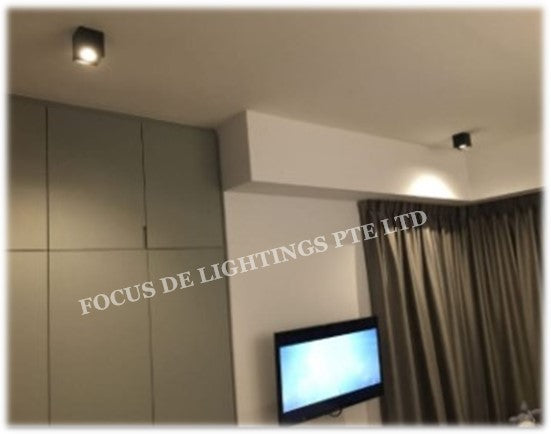 COMPACT CEILING LAMP FDL BOXY 910 (GU10) SINGLE/DOUBLE/TRIPLE