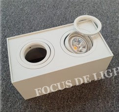 COMPACT CEILING LAMP FDL BOXY 910 (GU10) SINGLE/DOUBLE/TRIPLE