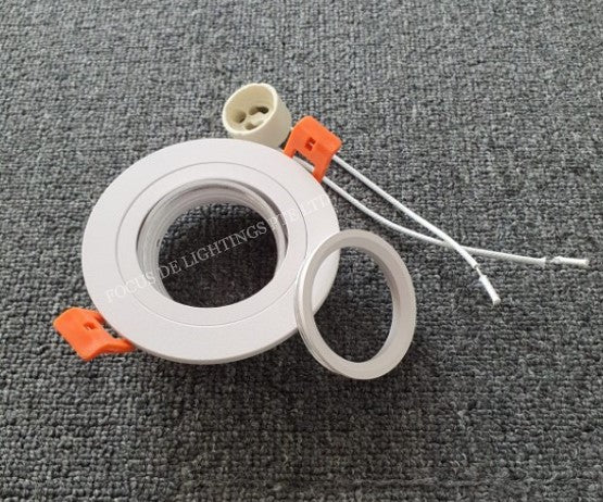 DL 1345 SERIES (ROUND) ADJUSTABLE RECESSED LIGHTING (GU10) -6 COLOURS AVAILABLE