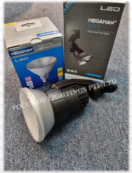 MEGAMAN TRACK LIGHT FITTING L0601TA PAR38 (ONLY BLACK FITTING)