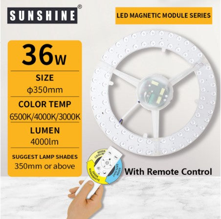 CRYSTAL Framed Delicate LED Ceiling Lamp CL5 626 + Easy-changeable Magnetic Panel