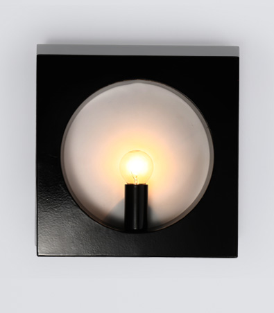 WALL LAMP 18072 -SQUARE (GLOSSY BLACK / GLOSSY WHITE)