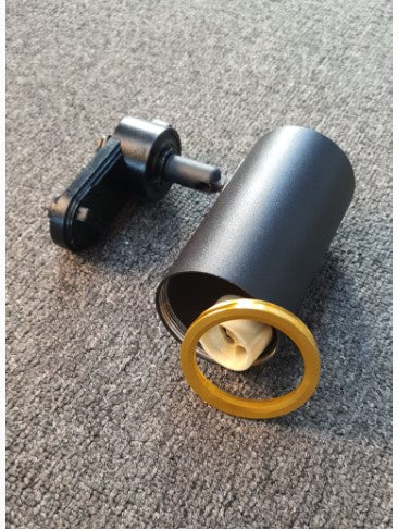 TRACKLIGHT (GU10) TL 902 Cylinder (BLACK/WHITE) W/ROSEGOLD OR GOLD RIM