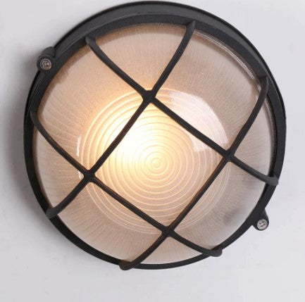 INDUSTRIAL CAGED OUTDOOR WALL LAMP 014S -E27