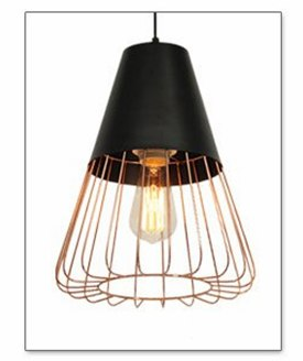 PENDANT LAMP 826 ROSEGOLD BLACK