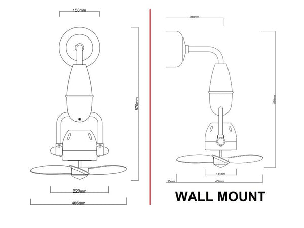 FANCO CORNER FAN -NANO 16"