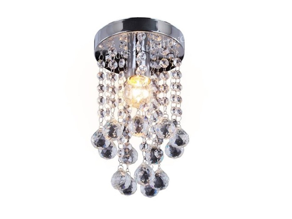 Small Crystal Chandelier Ceiling Lamp