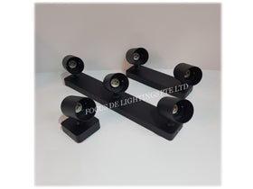 CEILING MOUNTED TRACK SPOTLIGHT LAMP -BLACK ONLY
