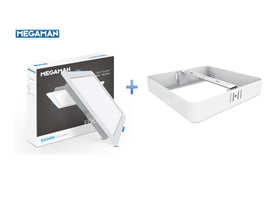 MEGAMAN SURFACE MOUNT CEILING (SQUARE) -BRIGHT & EASY-REPLACE!