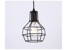 INDUSTRIAL PENDANT LAMP 18023 -BLACK CAGE