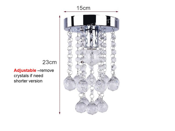 SMALL CLASSIC CRYSTAL CEILING CHANDELIER 2507 (DIA150MM)
