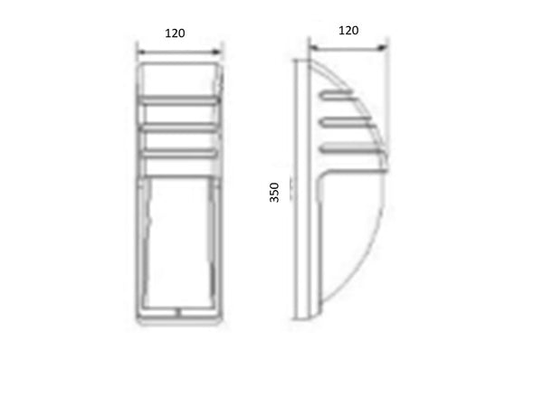 OUTDOOR LAMP WALL 3556 (BLACK)