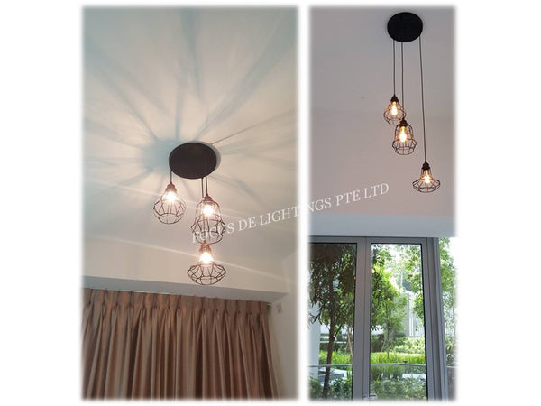 PENDANT LAMP 039 (ROSEGOLD OR BLACK)