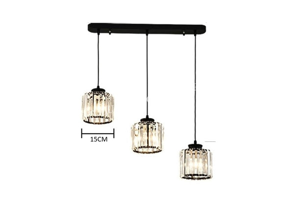 CLASSIC BLACK CRYSTAL CHANDELIER 1007 (STRAIGHT BAR OR ROUND BASE)