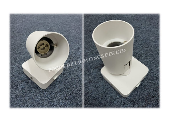 MINIMALIST GU10 3663 WALL LAMP -BLACK/WHITE (w/On-Off switch)