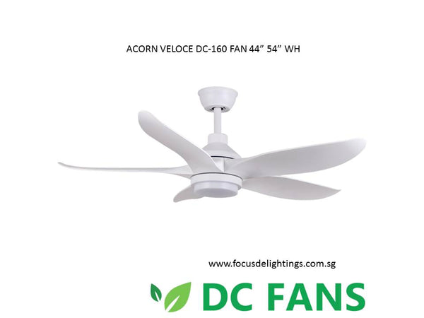 ACORN VELOCE DC 160  44" / 54'' Ceiling Fan ( WITH LED RGB LIGHTKIT )