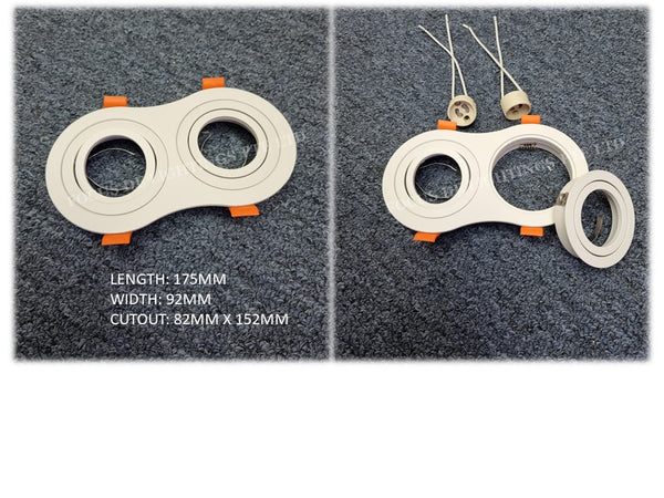 DL 1007 SERIES RECESSED SPOTLIGHT SEMI-ROUND (WHITE)