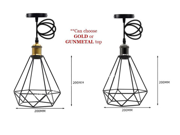 3L INDUSTRIAL PENDANT LAMP 0303 -PYRAMID (ROUND OR STRAIGHT BASE)