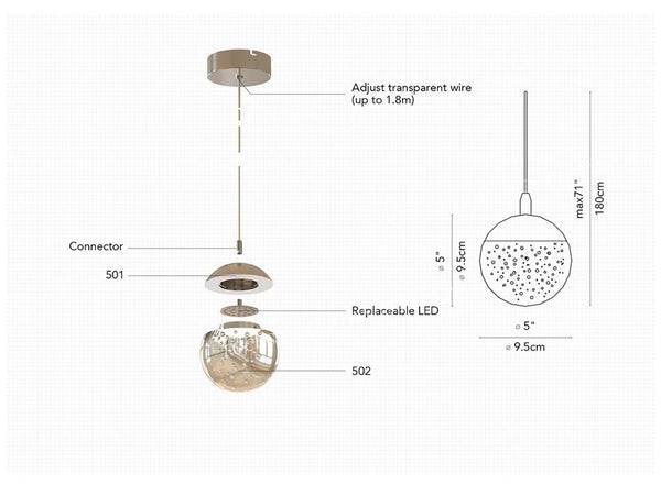 GALAXY LCLASSIC CRYSTAL CEILING CHANDELIER (BRASS GOLD / CHROME)