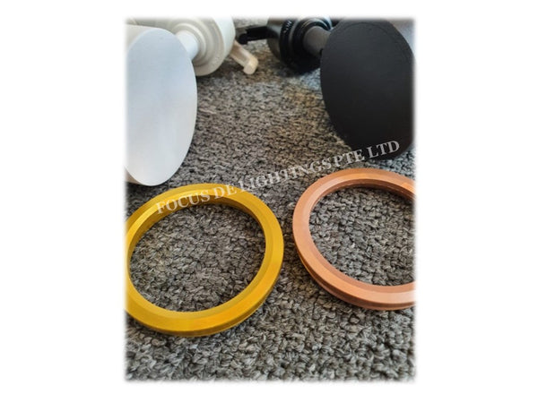 TRACKLIGHT (GU10) TL 902 Cylinder (BLACK/WHITE) W/ROSEGOLD OR GOLD RIM