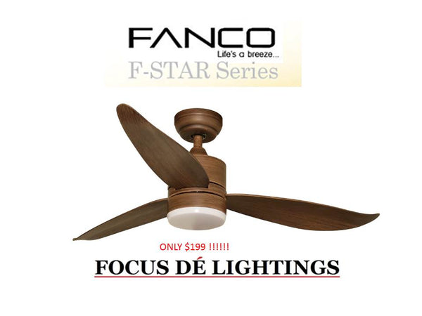 FANCO F-STAR DC CEILING FAN ( 36" / 46" / 52" )